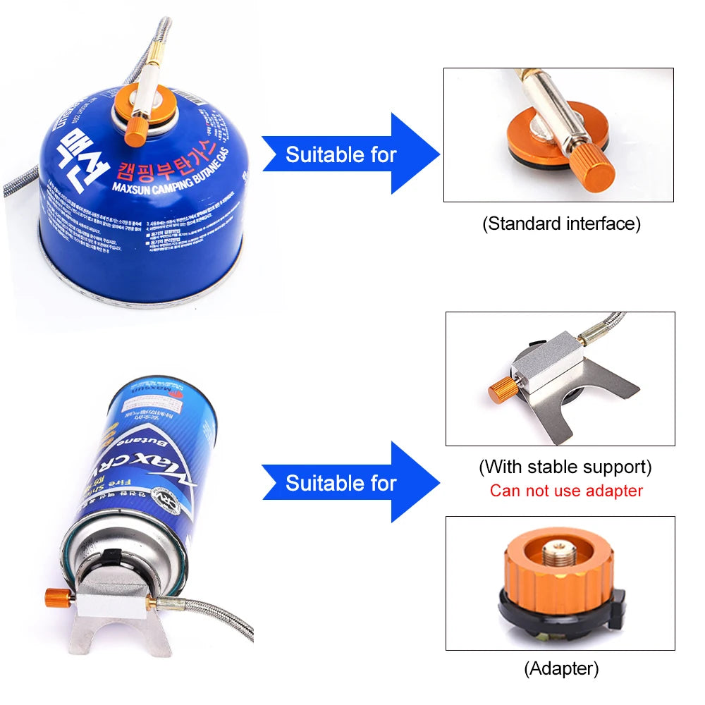 Camping Gas Stove Split Burner – Portable High-Altitude Outdoor Cooking Furnace