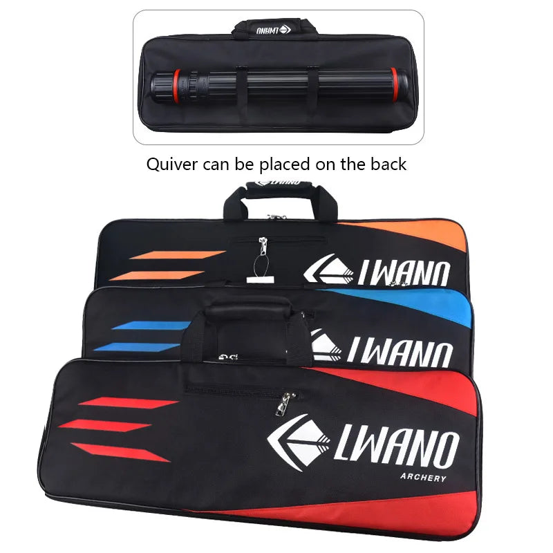 Portable Recurve Bow Bag – Canvas Split Bow Case for Outdoor Archery, 70x24x6cm