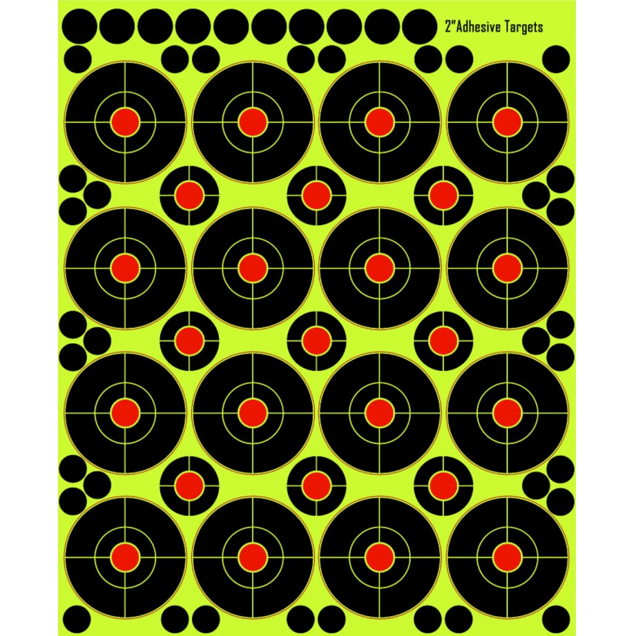 Splatter Blossom Sticker Targets – 10 Pack for Gun, Rifle, Airgun, Pistol, Airsoft, BBs, Slingshot