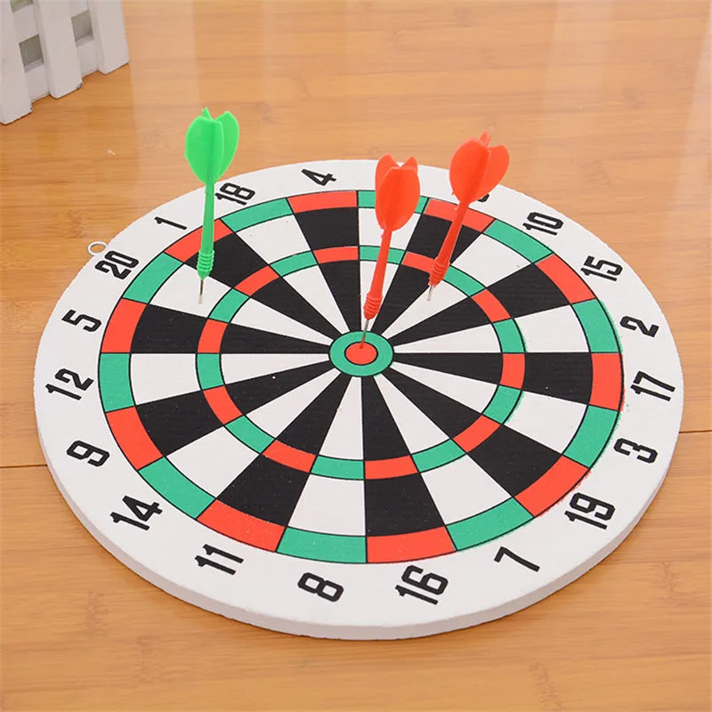 29.5cm Dual-Sided Foam Dartboard Set – Wall-Mounted Toy Darts Game