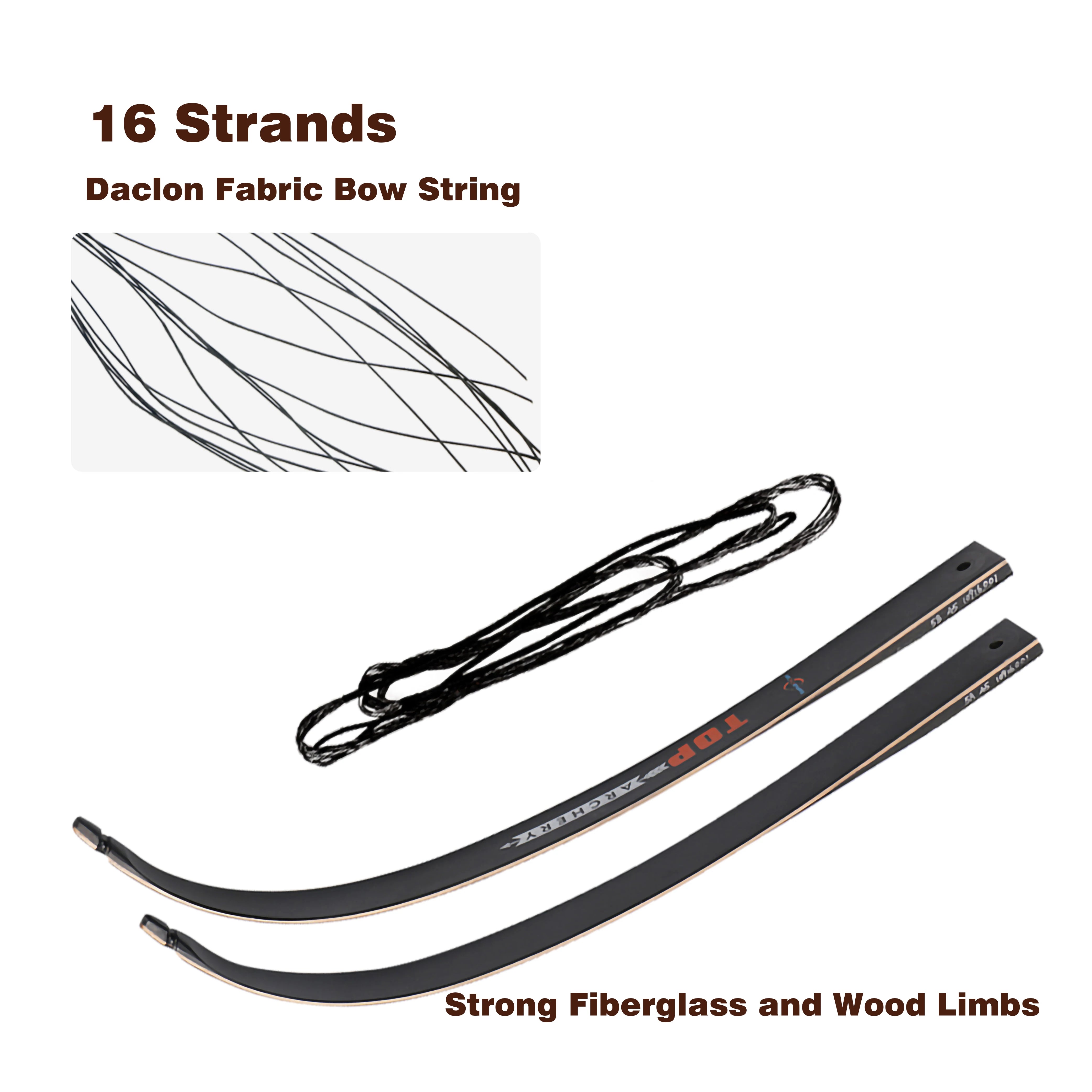Powerful 56" takedown recurve bow for right-handed archers – 18–50lbs draw weight