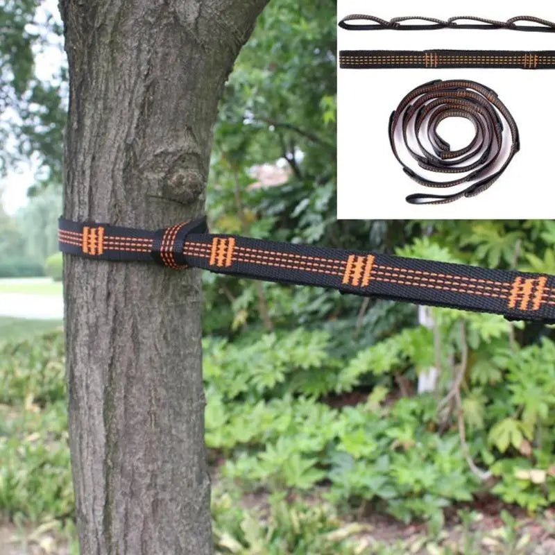 Adjustable Hammock Straps for Tree Hanging and Aerial Yoga – 1m Polyester Belt