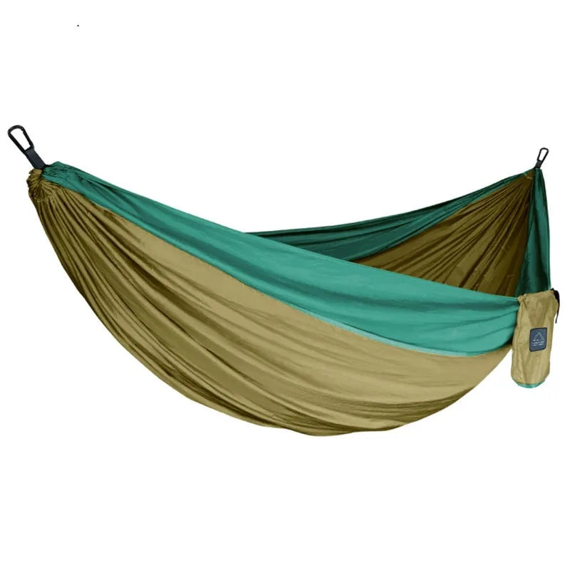 Single Person Camping Hammock with High Strength Parachute Nylon Fabric