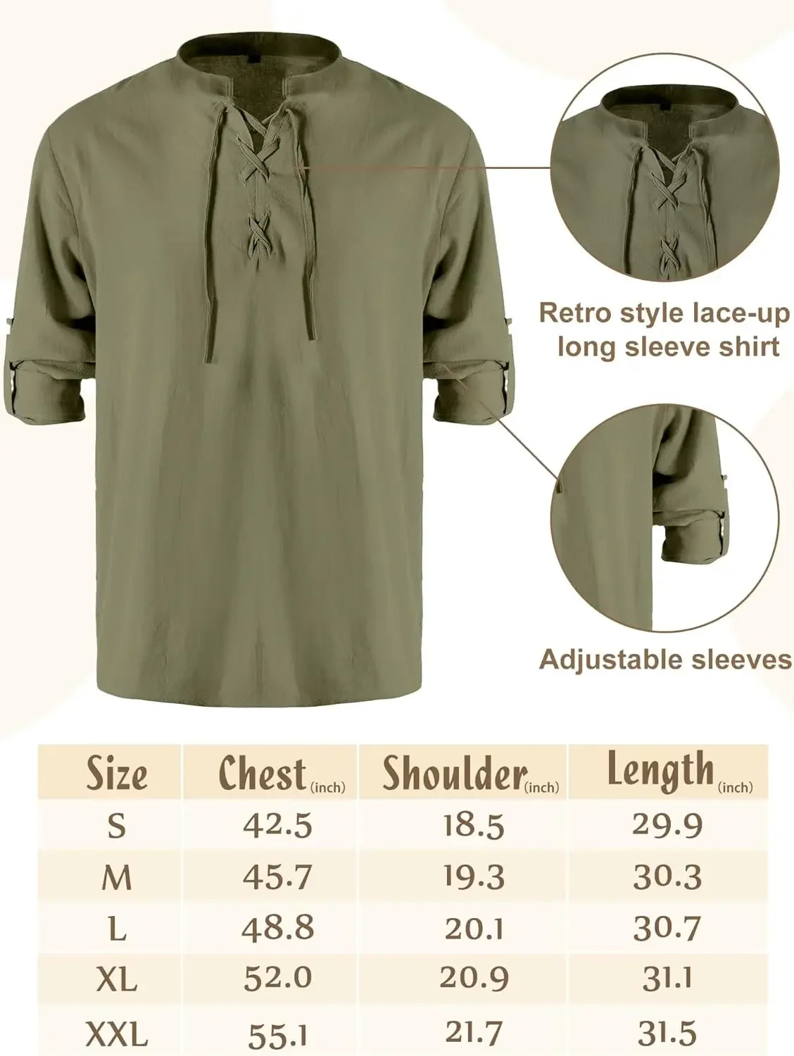 4-Piece Men's Renaissance Pirate Costume Set – Shirt, Pants, Belt & Accessories