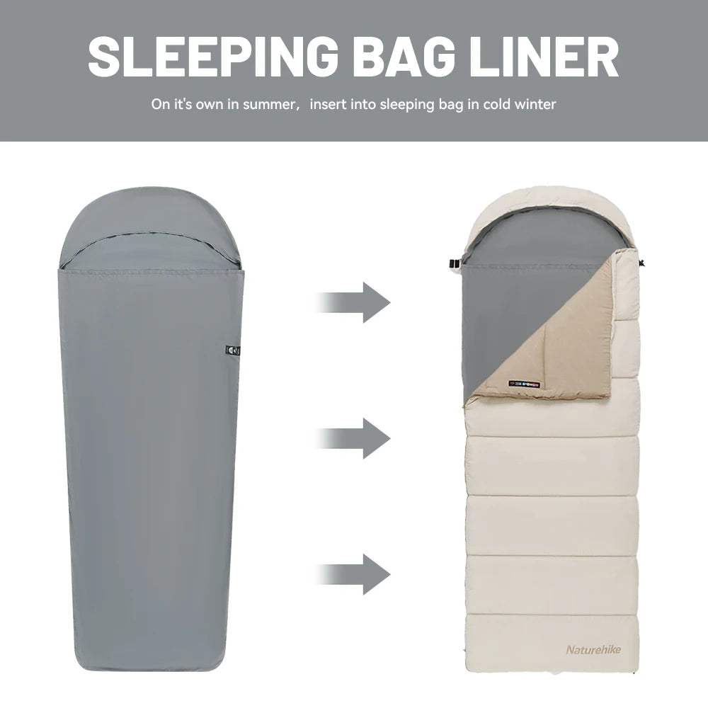 Sleeping Bag Liner Ultralight – Compact Mummy Travel Sheet for Camping & Hiking