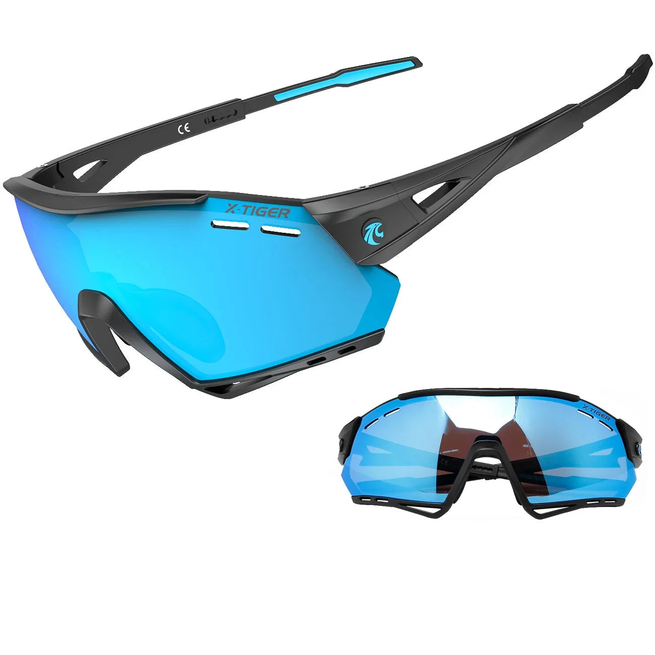 Polarised Cycling Sunglasses with 5 Interchangeable Lenses for Outdoor Sports
