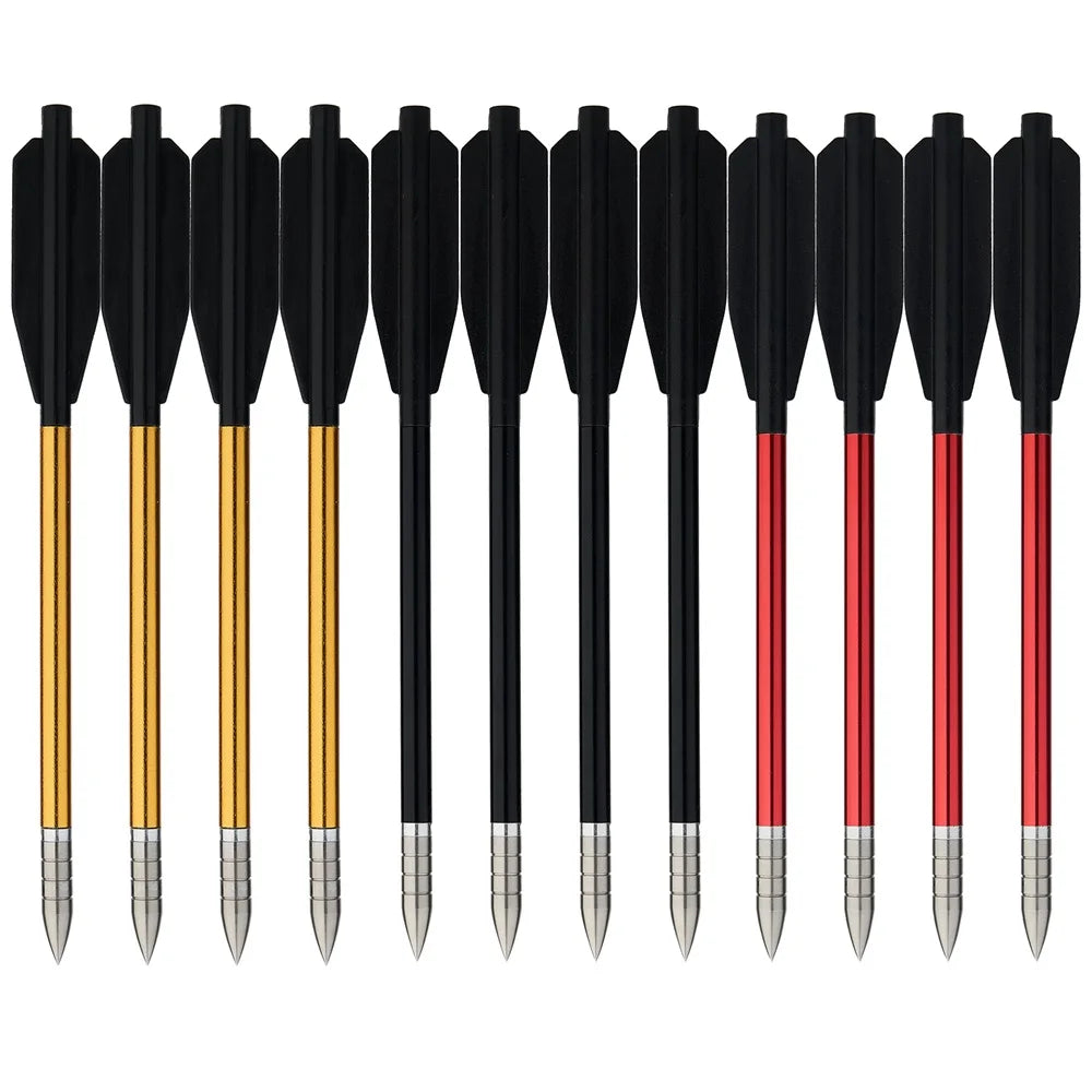 Hunting Aluminum Bolt Arrows – 6.5-inch Crossbow Bolts for 50/80lb Bows
