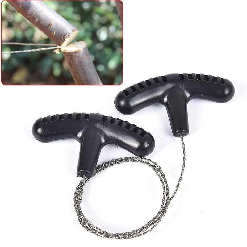 Portable Stainless Steel Wire Saw | Outdoor Camping Hiking Survival Cutting Tool