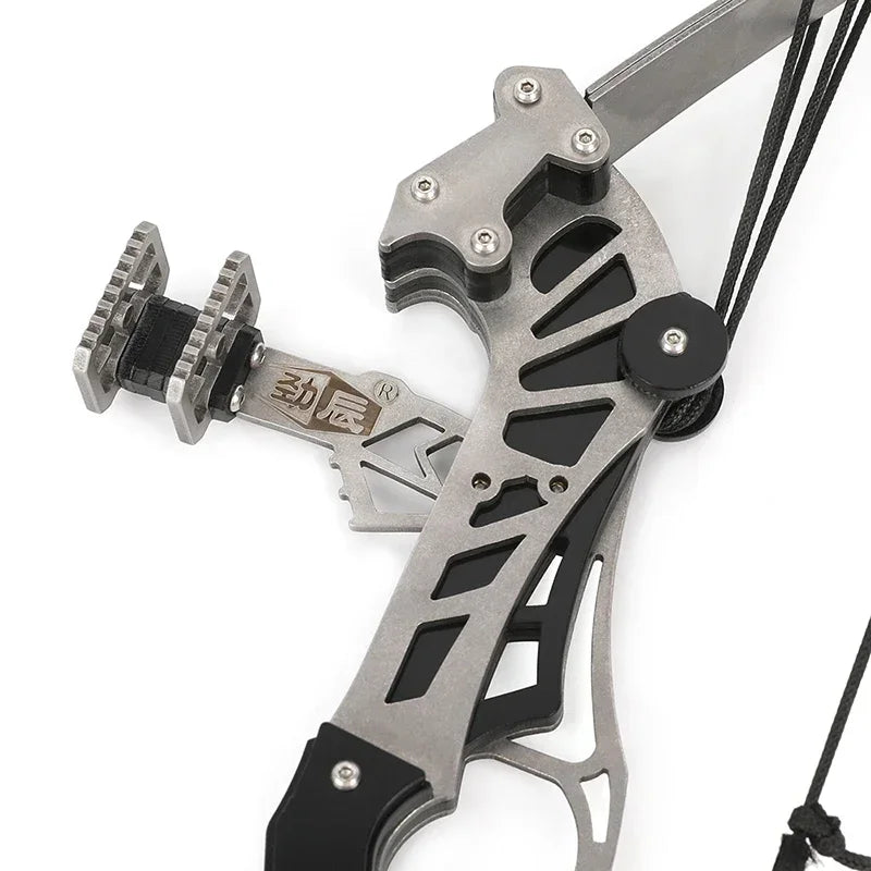 16lb Mini Compound Bow Set – Stainless Steel Archery Kit for Target Shooting