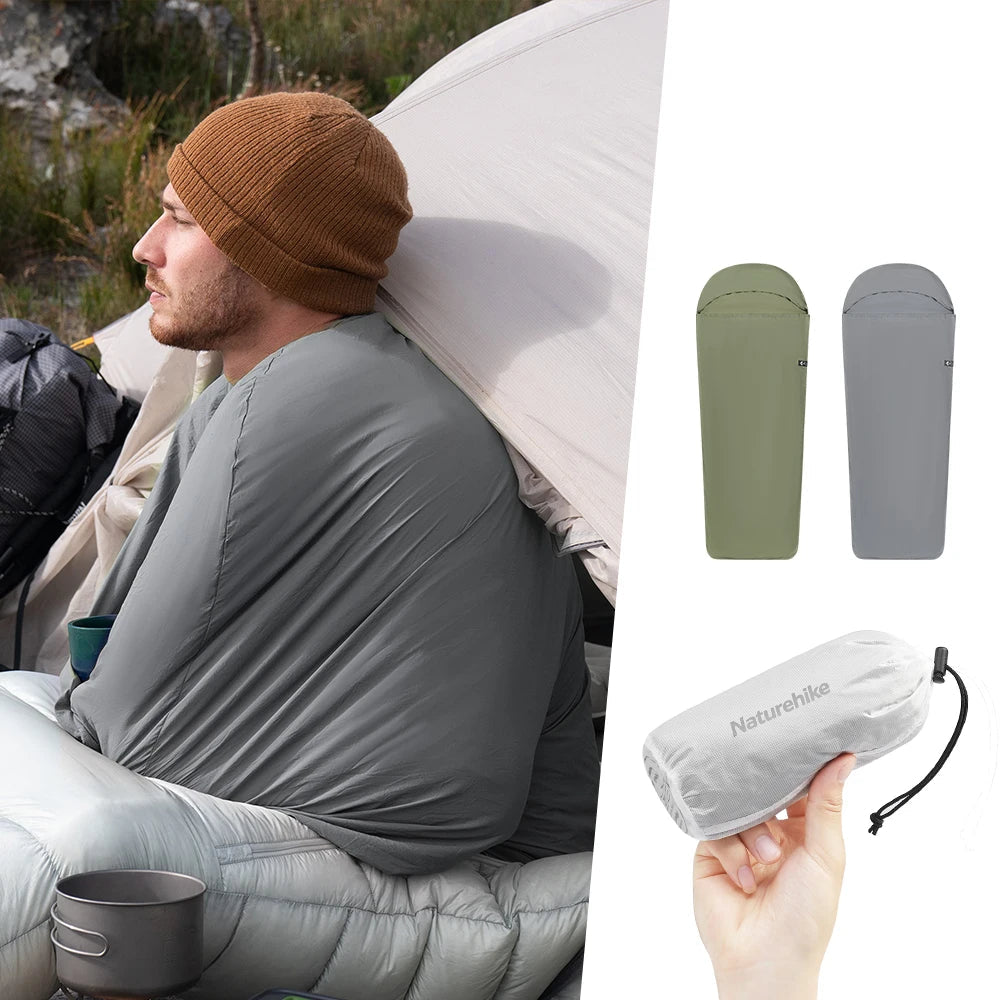Sleeping Bag Liner Ultralight – Compact Mummy Travel Sheet for Camping & Hiking
