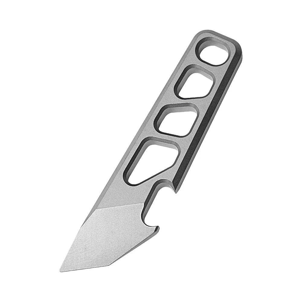 55mm mini titanium alloy EDC crowbar – compact opener and multipurpose keychain tool