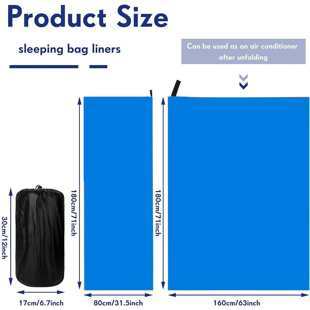 Sleeping Bag Liner Fleece – Ultralight Portable Warm Travel Sheet