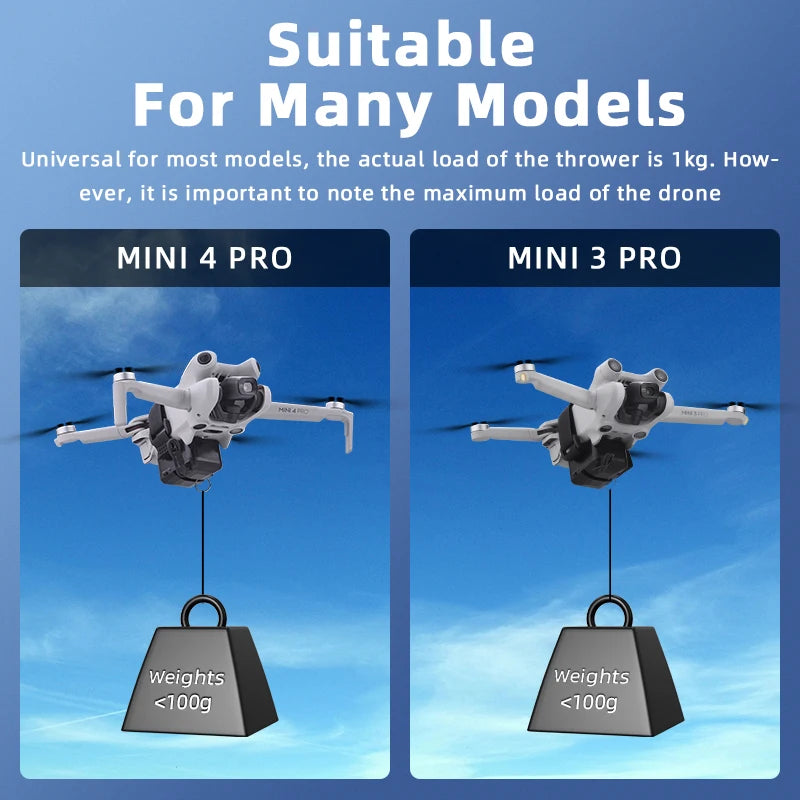 Drone Airdrop Device with Remote Control for DJI Mini, Air, and Mavic Series