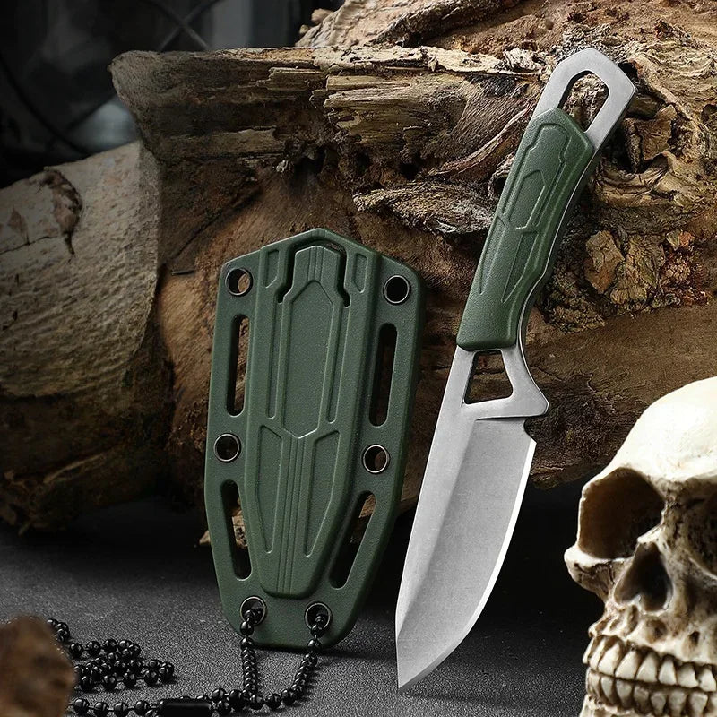 Outdoor Mini EDC Knife – Compact Multitool Neck Knife for Camping