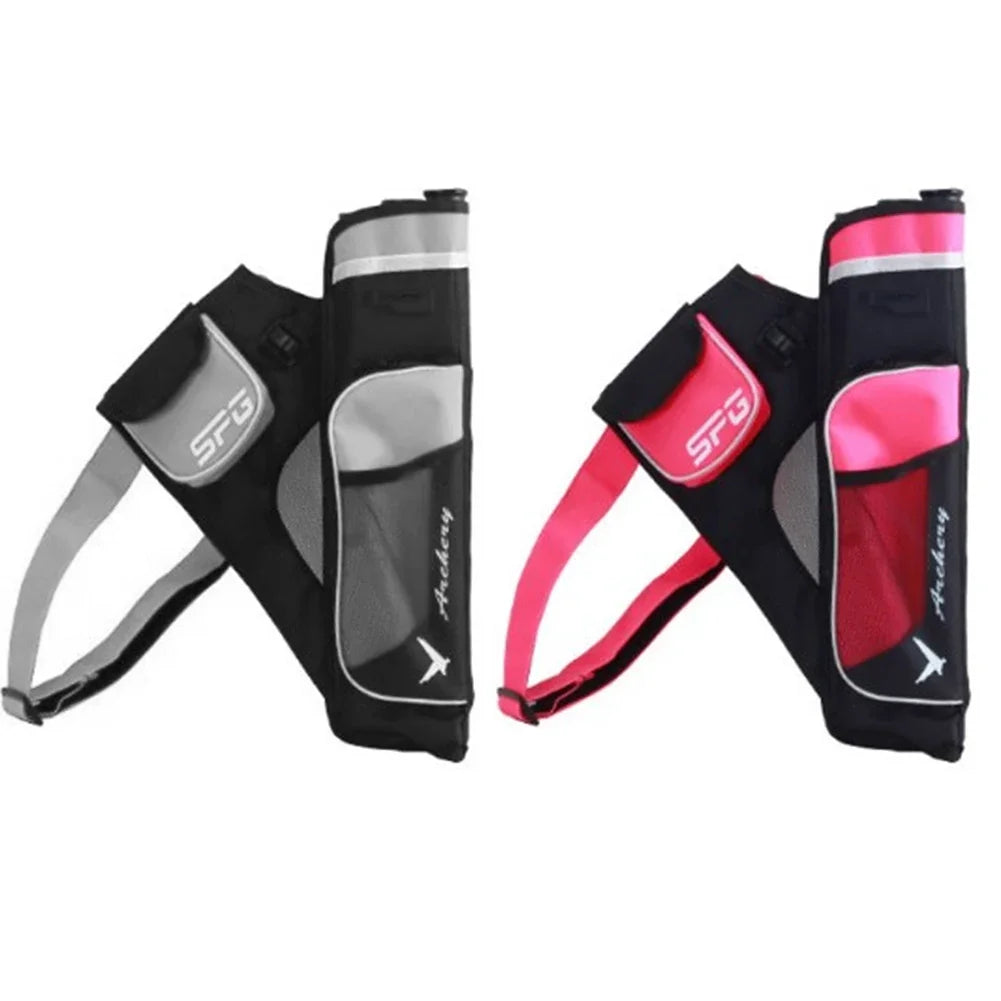 Professional Arrow Quiver – Oxford Cloth, Three-Tube Storage, Adjustable Shoulder & Waist Carry