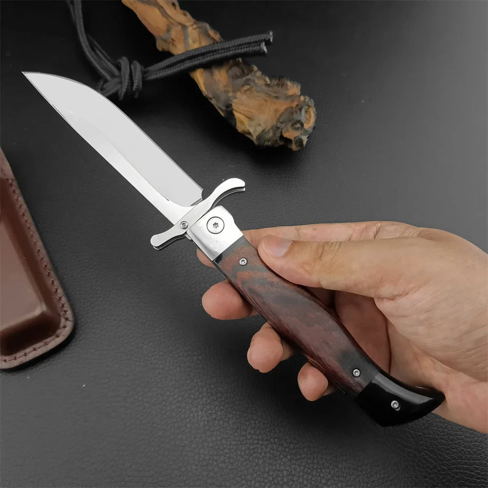Folding Knife – 440C Stainless Steel Tactical Pocket Knife for Camping & EDC