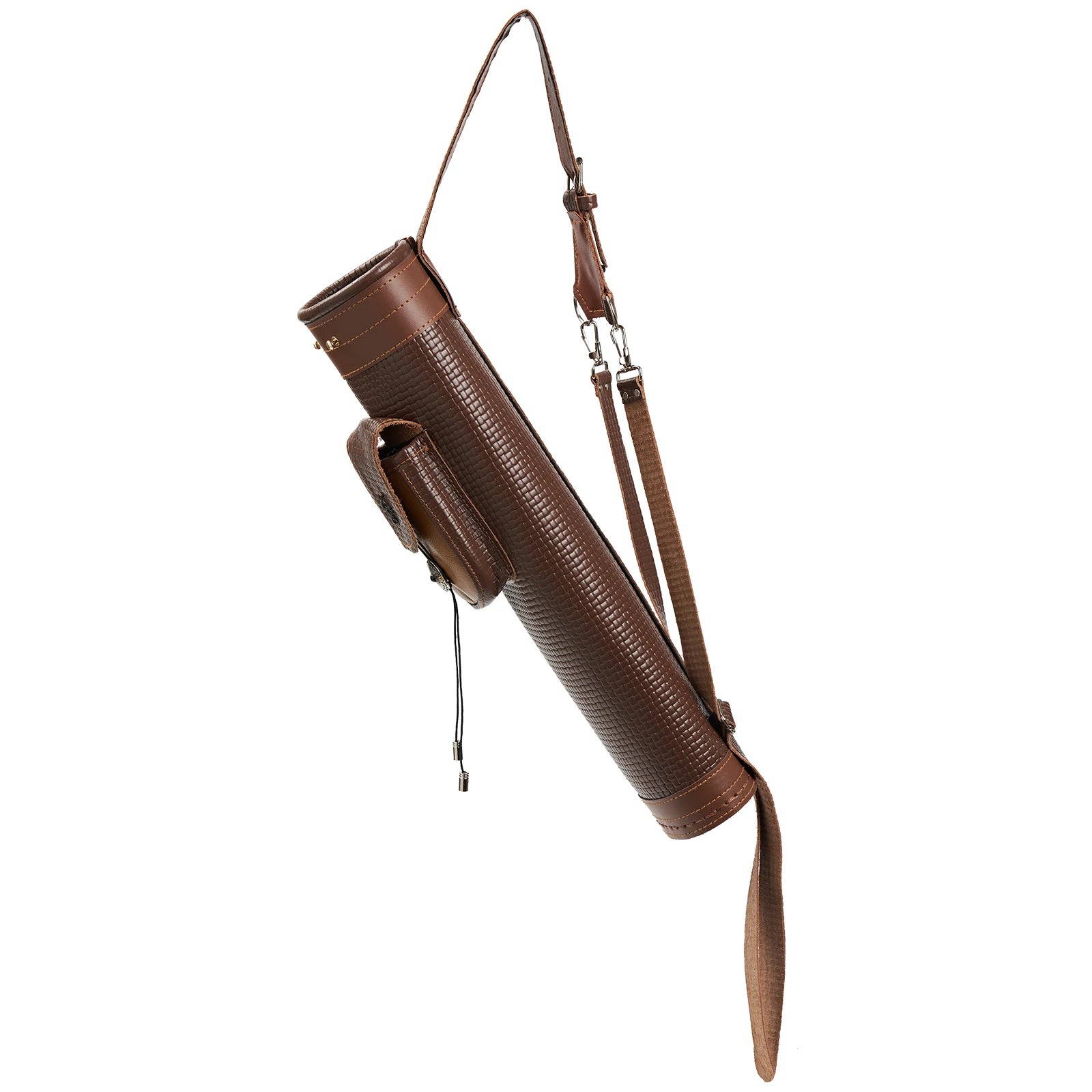 Back Arrow Pouch Leather Quiver for Horseback and Outdoor Archery