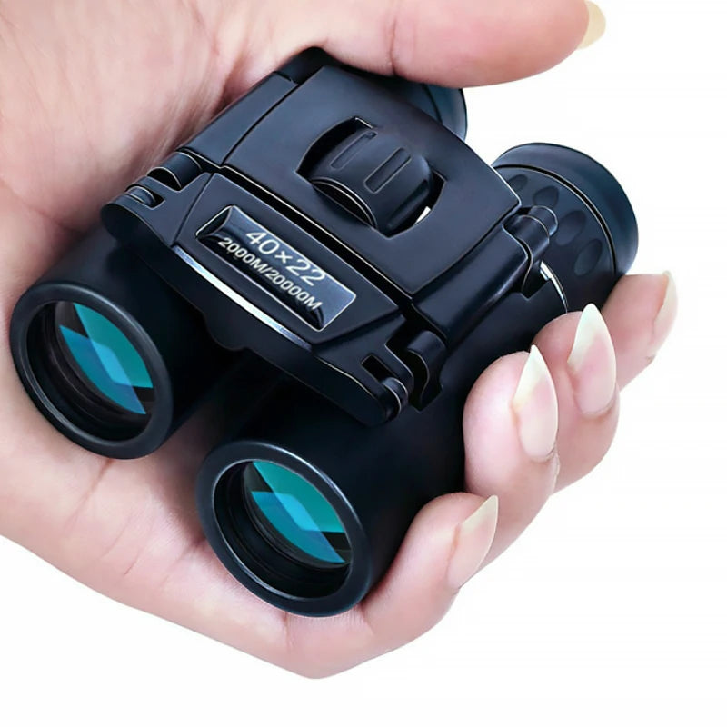 40x22 HD Compact Binoculars with BAK4 & FMC Optics for Long-Range Outdoor Viewing