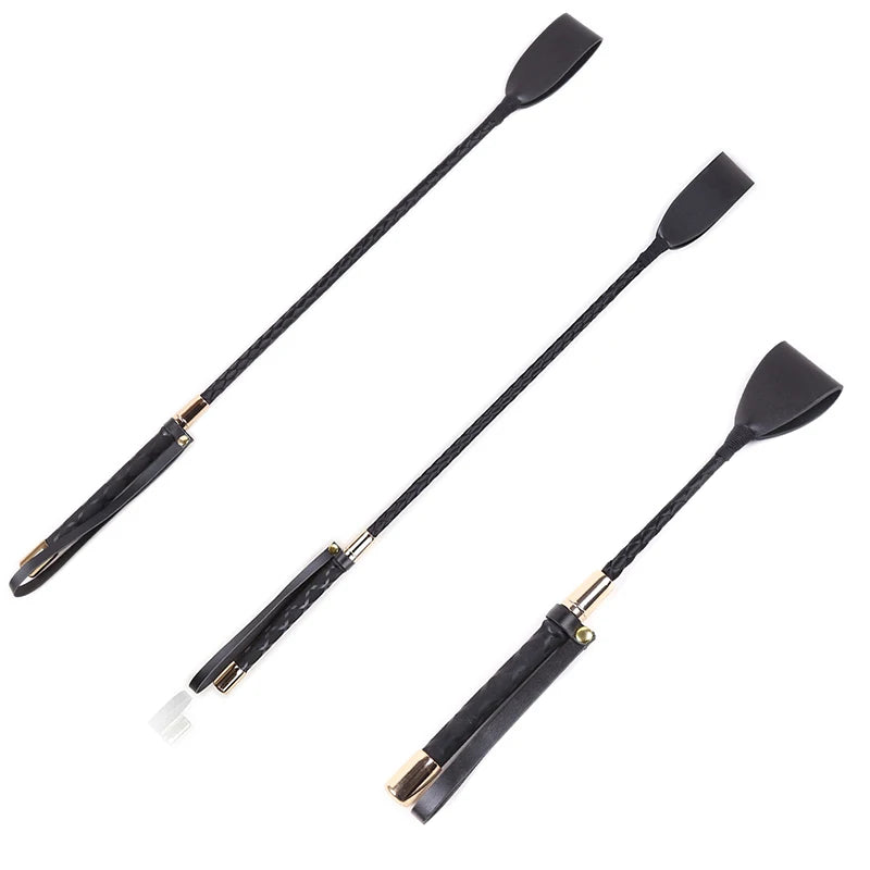 Professional Grade Riding Crop – Durable PU Leather Horse Whip with Non-Slip Handle