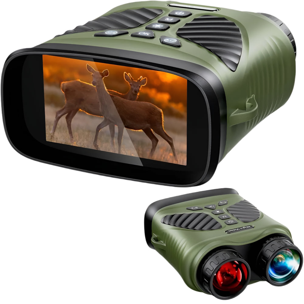 2.5K Night Vision Binoculars with 4X Optical Zoom and 300M Infrared Range