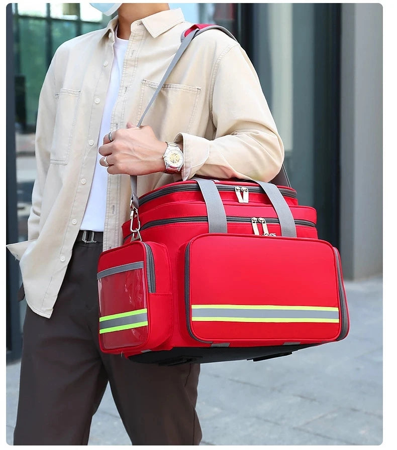 First Aid Medical Bag Outdoor Emergency Rescue Large Capacity Waterproof Multi-pocket Travel Bag