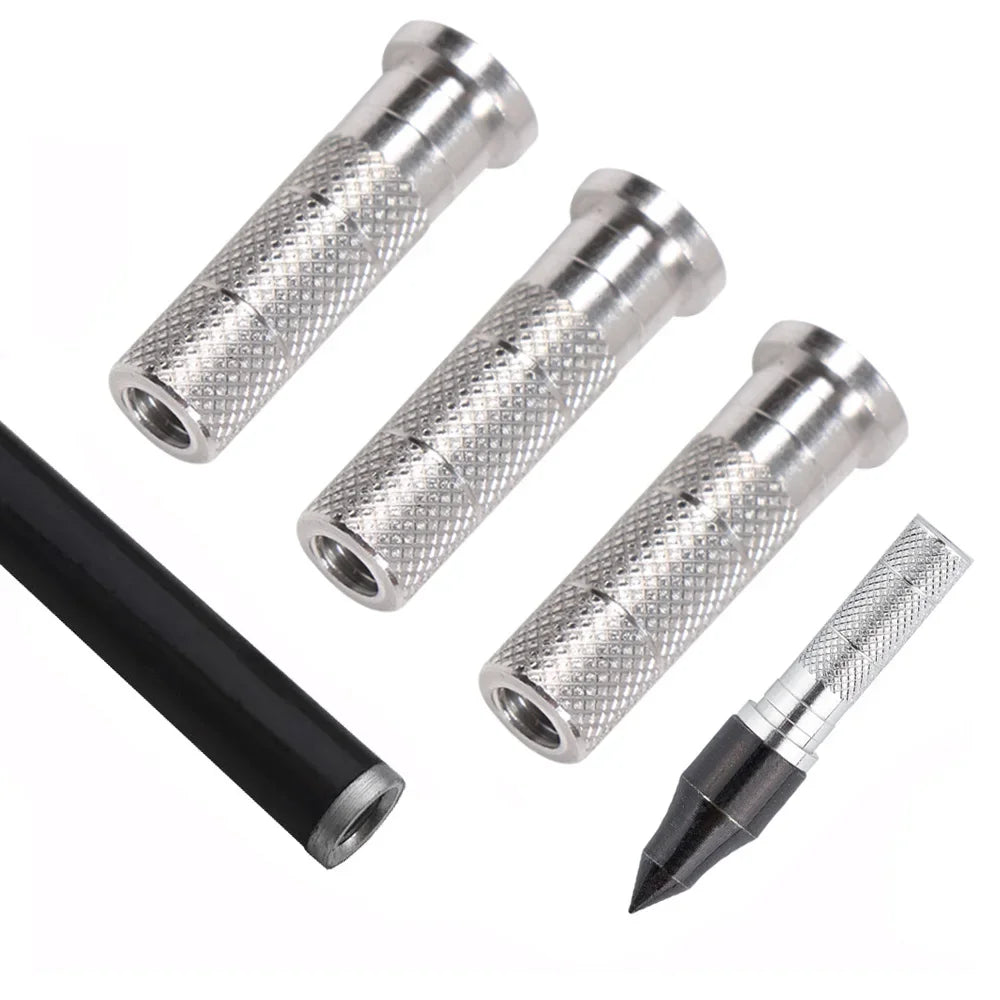30PCS Archery Arrow Aluminum Inserts – ID 6.2mm/7.6mm Carbon & Fiberglass Shaft Accessories