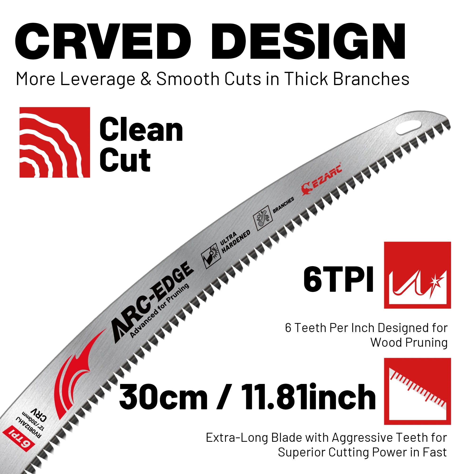 12 Inch Reciprocating Saw Blades for Wood Cutting and Tree Pruning