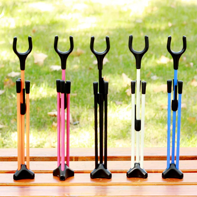 Archery Bow Stand – Foldable Recurve & Longbow Holder, Aluminium, Portable, Multiple Colours