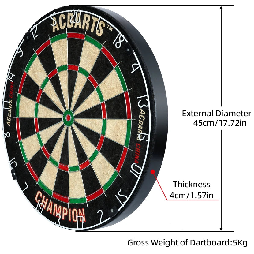 18-Inch High-Quality Sisal Dart Board – Professional Home & Competition Use