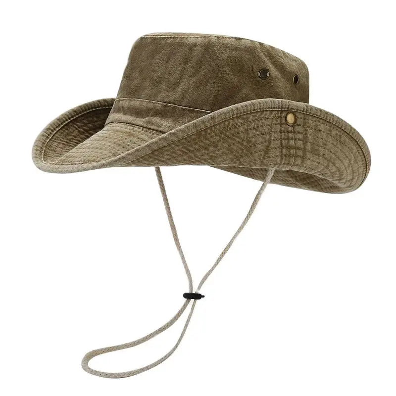 Four Seasons Cotton Bucket Hat – Solid Color Fisherman Sun Hat for Men & Women