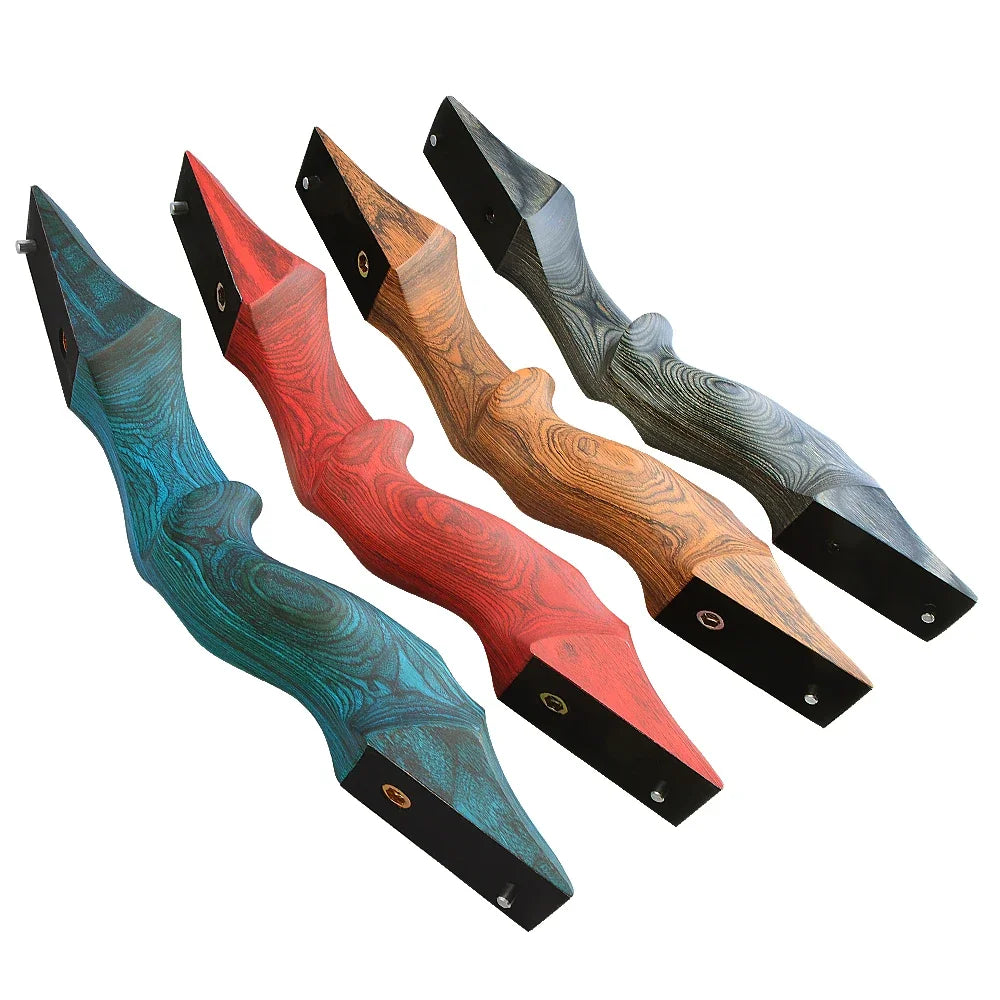 60" traditional recurve bow – wooden takedown bow for outdoor hunting and target use