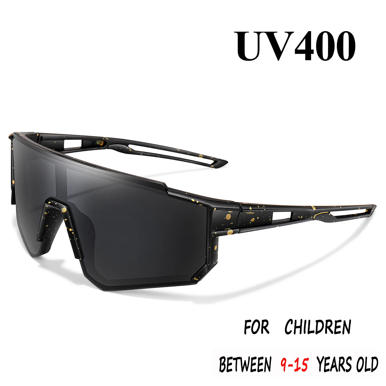 Youth UV400 Cycling Sunglasses for Kids Aged 9–15 Outdoor Sport Glasses