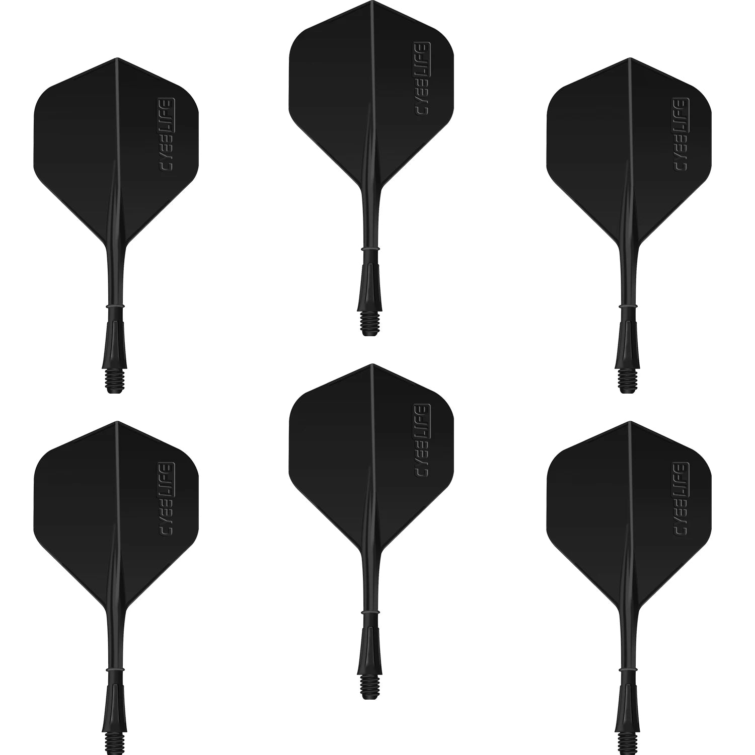 6PCS Integrated Dart Flights & Shafts Set – 2BA Screw In-One, Durable & Anti-Fall