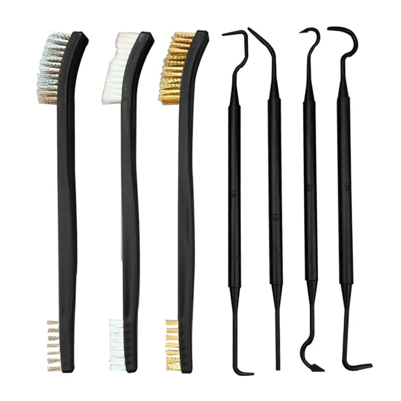 7-Piece Universal Gun Cleaning Kit, Hunting Weapon Maintenance Set, Brush Gun Cleaning Set, Gun Tool