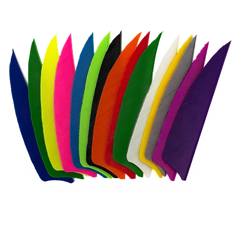 50pcs 3-Inch Natural Turkey Feather Fletching – Shield Cut RW for Archery