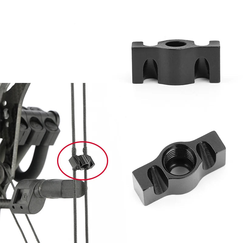 Compound Bow Peep Sight Aluminium Alloy for Double String Archery