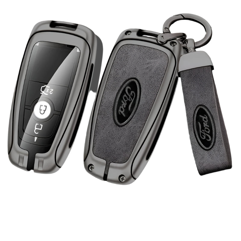 Leather Zinc Alloy Key Case for FORD F-Series, Mustang, Bronco & More