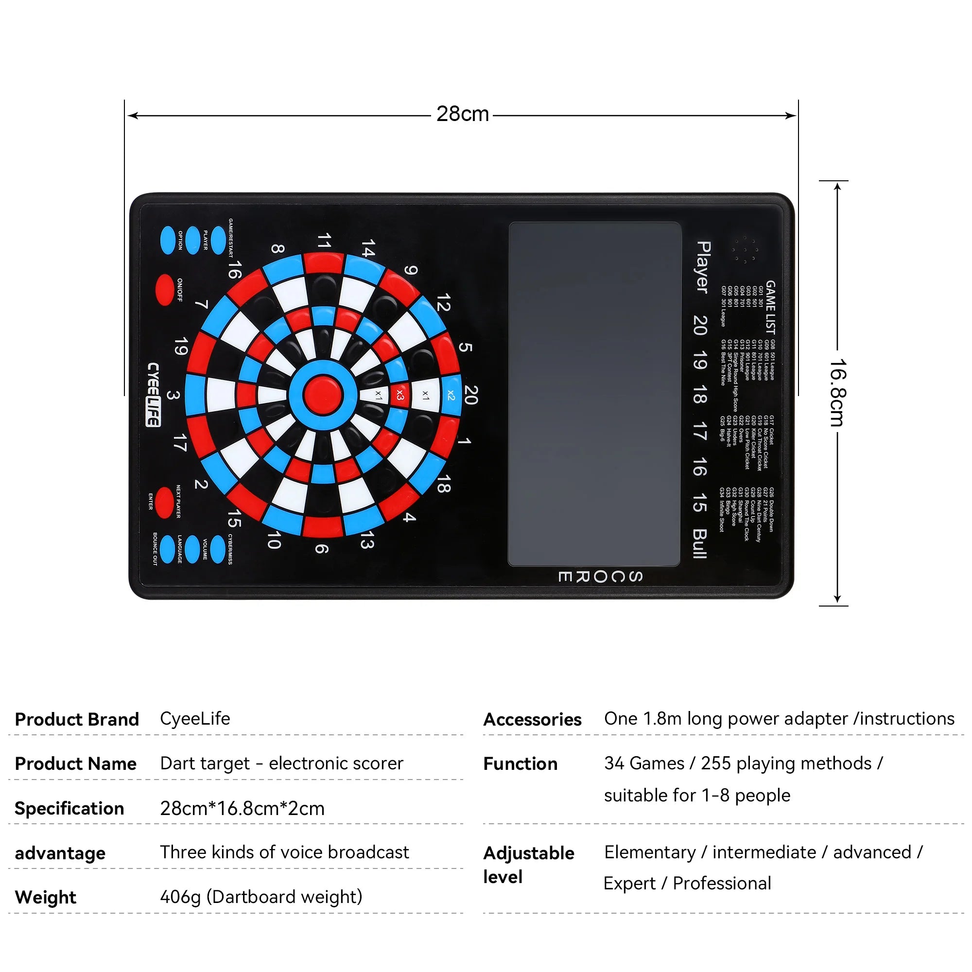 Electronic Dartboard Scoring Tool – Professional Dart Game Setup