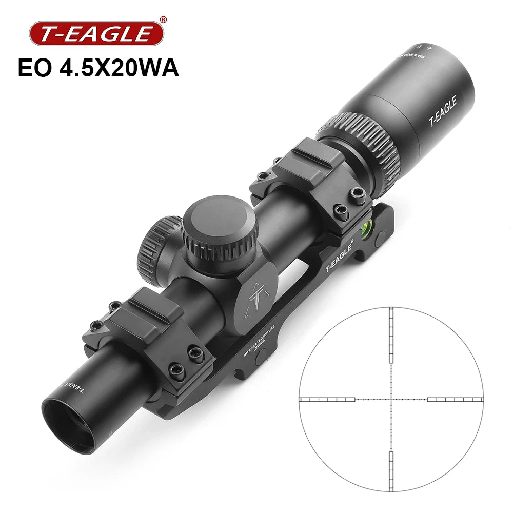 T-EAGLE EO 4.5X20WA Rifle Scope, Tactical Airsoft & Hunting Optics, Outdoor Sport Hunting Shooting