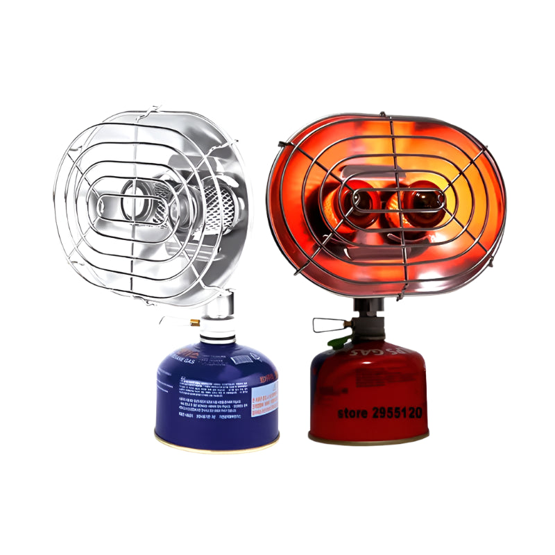 Portable Infrared Camping Heater with Double Burner for Outdoor Use