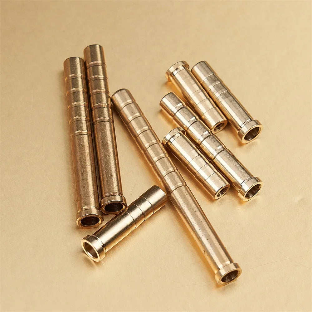 Archery insert copper – brass base connectors for 6.2mm arrow shafts (37/50/100/150/200 grain)