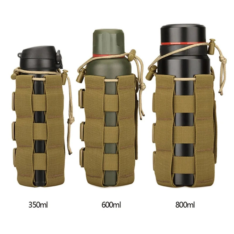 Tactical Molle Water Bottle Holder – 600D Nylon Outdoor Pouch for 500–800ml Bottles