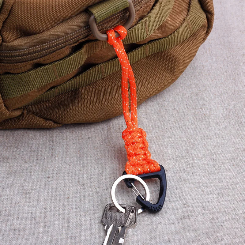 Paracord Keychain with Metal Buckle for Outdoor and Everyday Use