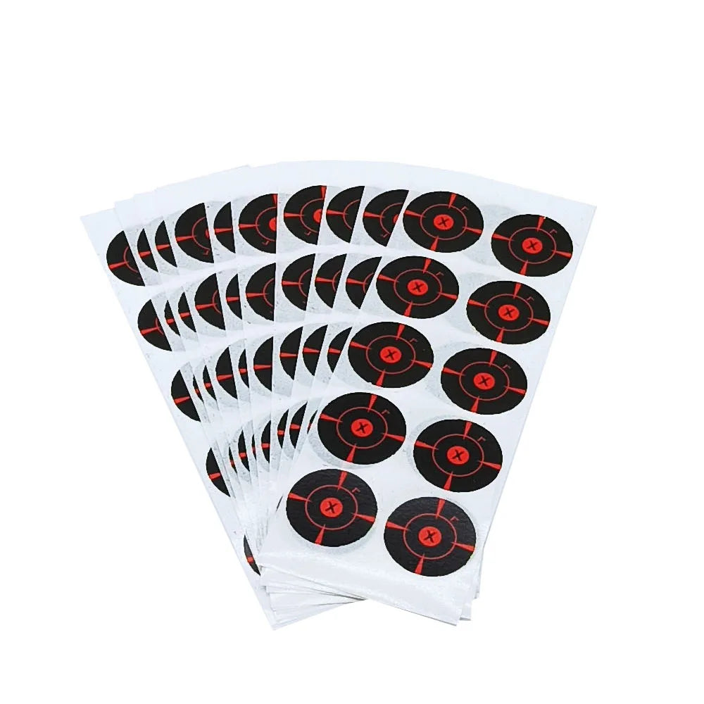 1" Self-Adhesive Splatter Shooting Targets – 100pcs Reactive Sticker Pack for Firearms