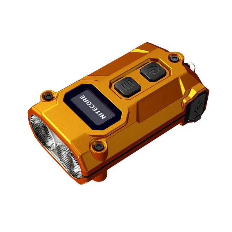 EDC Keychain Flashlight Rechargeable 600 Lumen with Multiple Colour Temperatures