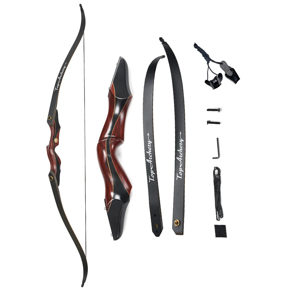 60" Take-Down Recurve Bow for Left-Handed Archers 20–50lbs Draw Weight