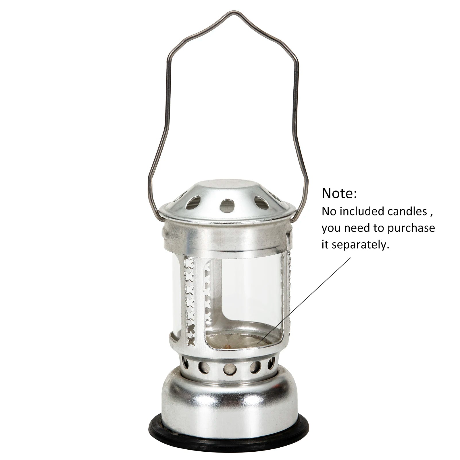 Mini Candle Lantern for Camping and Fishing – Aluminium & Brass Hanging Lamp