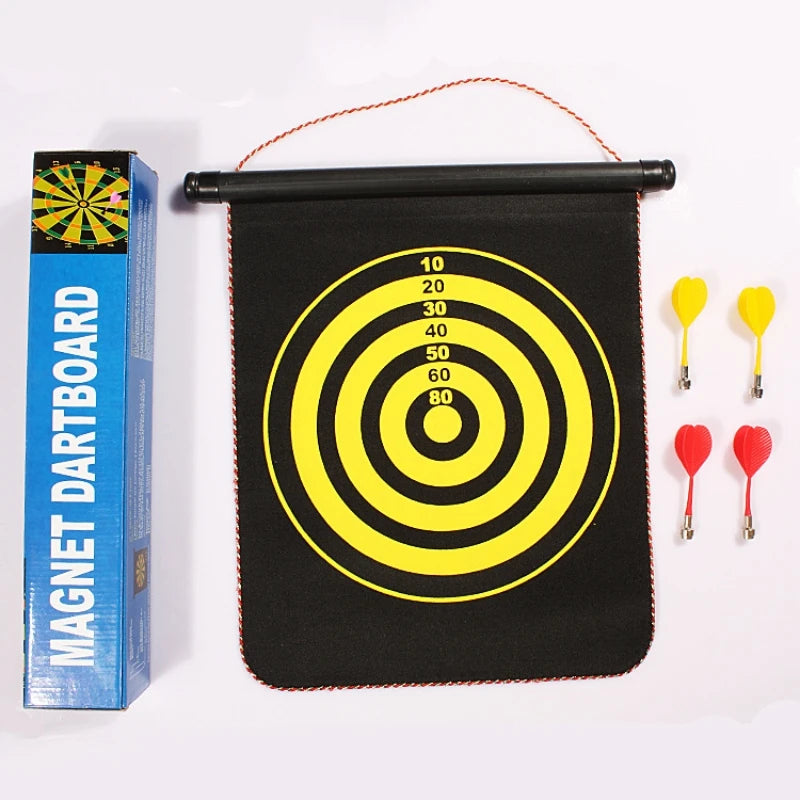 12" Magnetic Safety Dart Set – Double-Sided Indoor Dartboard Game