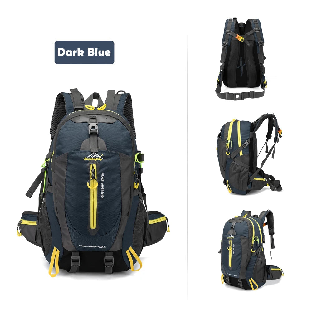 40L Water Resistant Hiking Backpack for Camping, Trekking and Travel