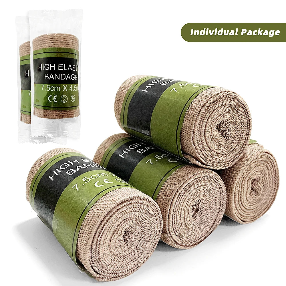 High Elastic Bandage Comfortable Polyester Rubber for First Aid Kits